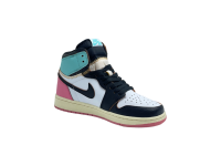 Кроссовки Nike Air Jordan 1 Retro High x Union LA 'Pink/turqoise'