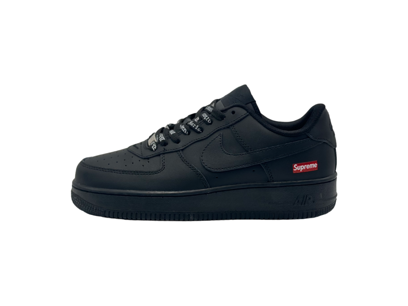 Nike air force 1 logo black hotsell