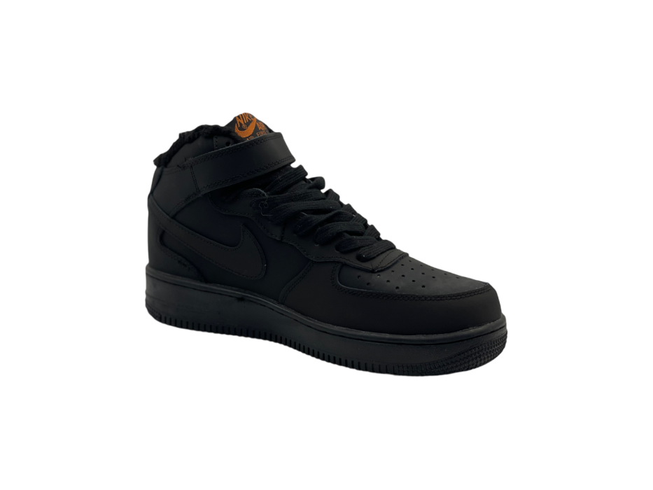 Nike Air Force Mid 'Black/Orange' Winter