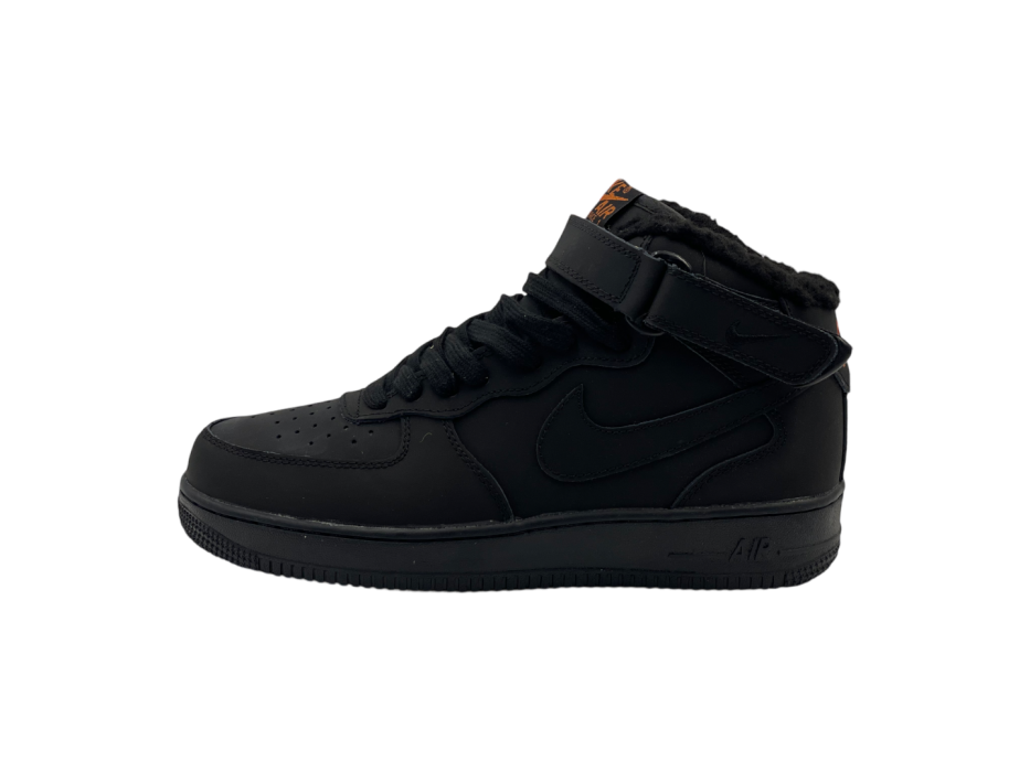 Nike Air Force Mid 'Black/Orange' Winter