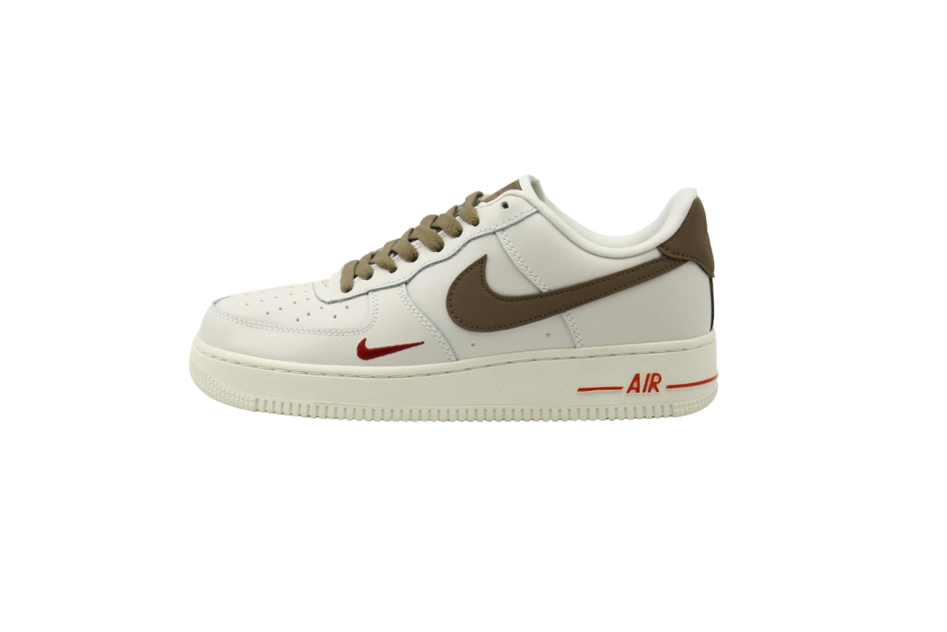 Кроссовки Nike Air Force 1 white/brown