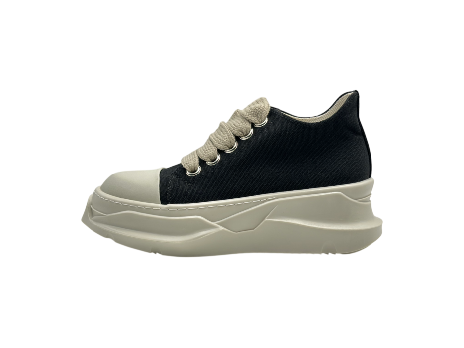 Кроссовки RICK OWENS DRKSHDW JUMBOLACE ABSTRACT LOW SNEAKS IN BLACK/MILK