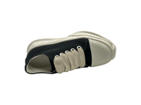 Кроссовки RICK OWENS DRKSHDW JUMBOLACE ABSTRACT LOW SNEAKS IN BLACK/MILK