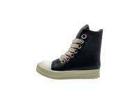 Кроссовки RICK OWENS SS25 HOLLYWOOD JUMBOLACE SNEAKERS IN 'BLACK/MILK'