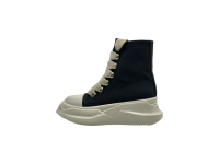 Кроссовки RICK OWENS DRKSHDW FW25 JUMBOLACE ABSTRACT SNEAKS IN BLACK/MILK