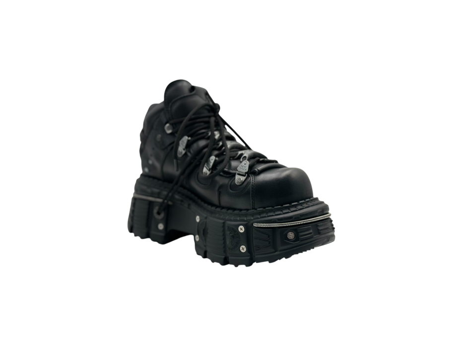 Кроссовки New Rock ANKLE BOOT BLACK IMPERFECT WITH LACES Premium