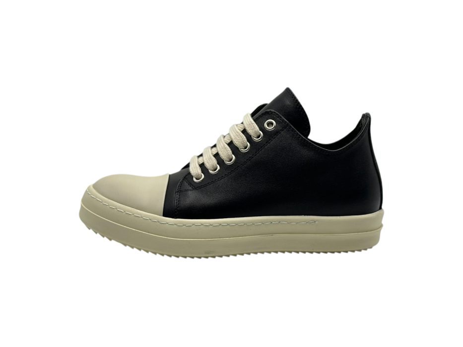 Кроссовки RICK OWENS LTR FW25 CONCORDIANS LOW SNEAKS IN BLACK/MILK
