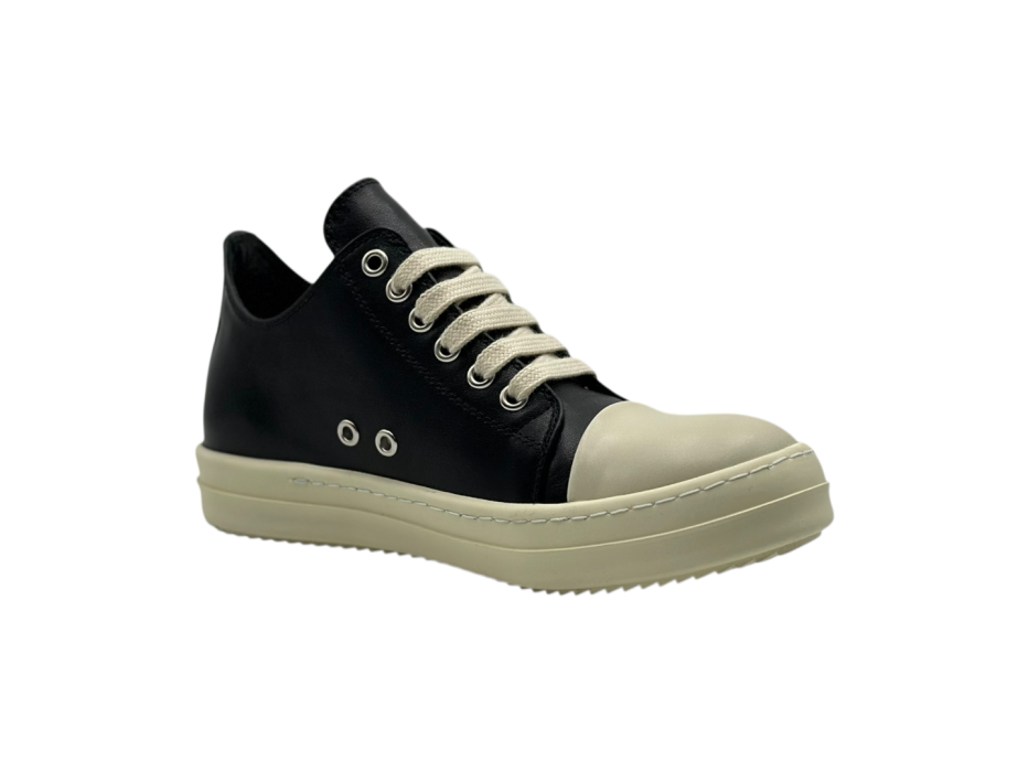 Кроссовки RICK OWENS LTR FW25 CONCORDIANS LOW SNEAKS IN BLACK/MILK