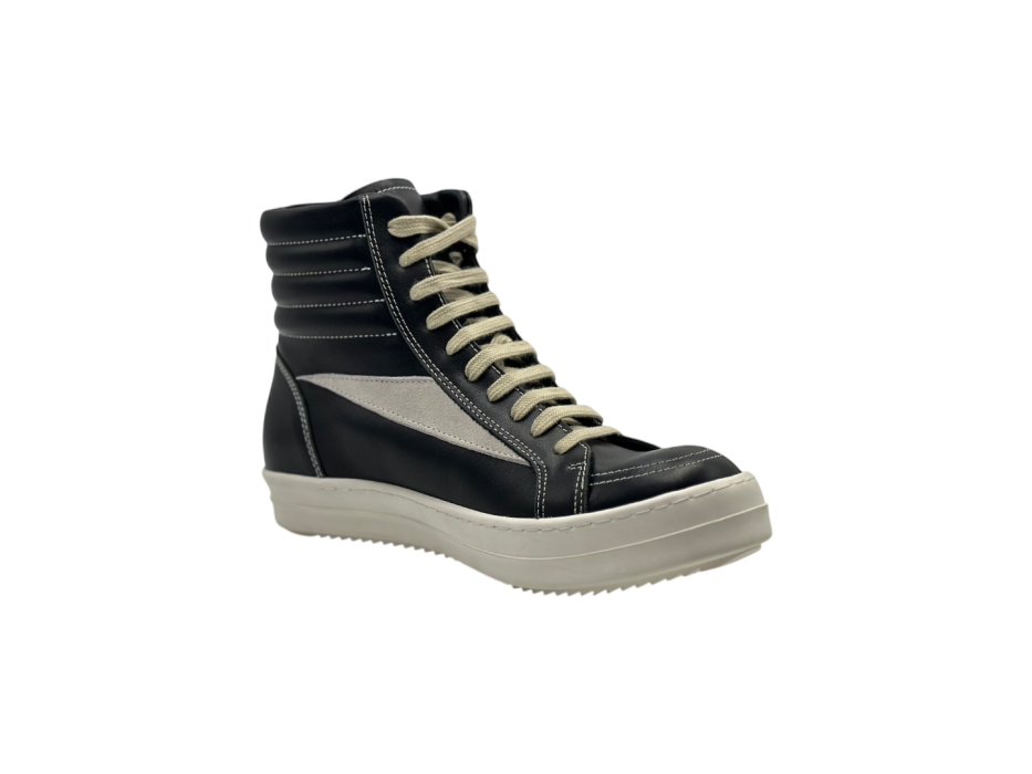 Кроссовки Rick Owens SS25 Hollywood Vintage High LTR 'Black Milk'