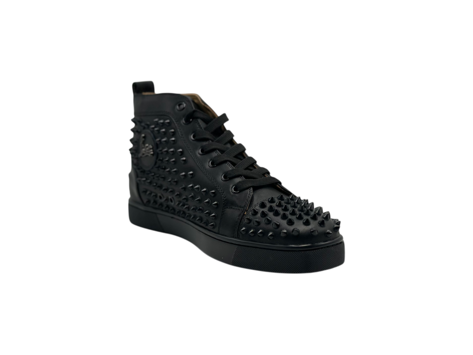 Кроссовки Christian Louboutin ALL Spikes High Black 2