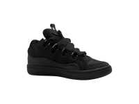 Кроссовки Lanvin Leather Curb Sneakers Carbon