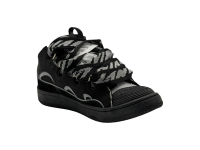 Кроссовки LANVIN Curb Black Silver Reflective Sneakers