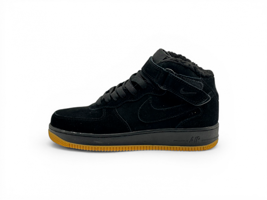 Nike Air Force 1 Mid Suede 'Black Gum' Winter 
