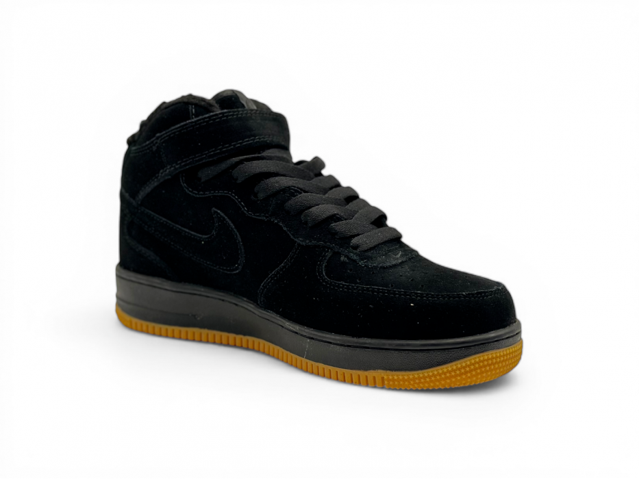 Nike Air Force 1 Mid Suede 'Black Gum' Winter 