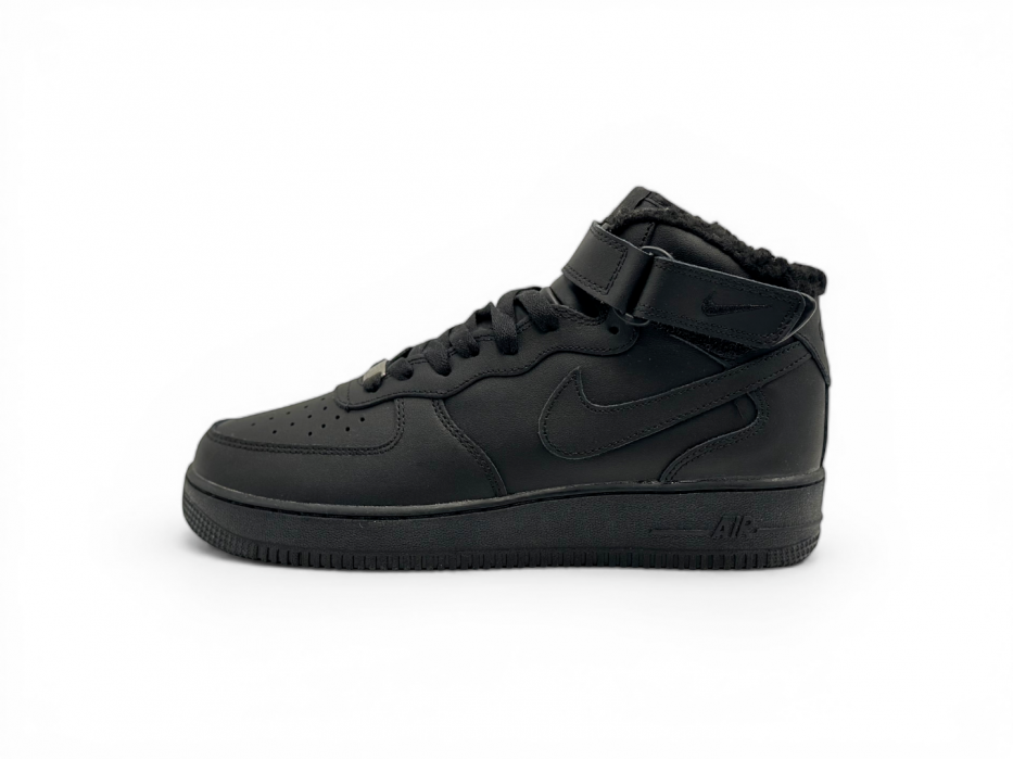 Nike Air Force 1 Mid '07 'Triple Black' Winter 