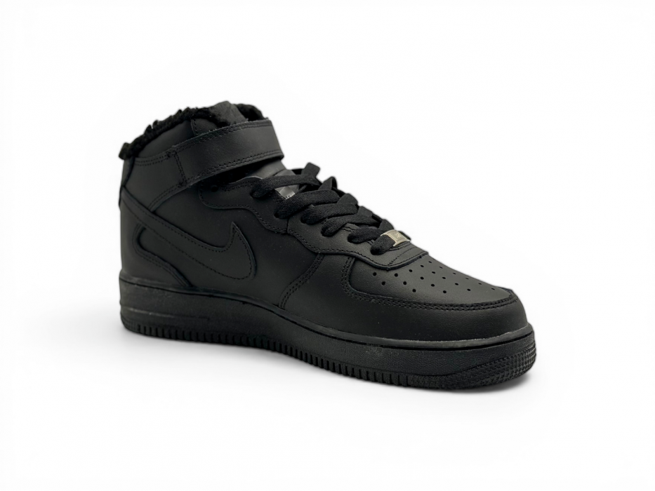 Nike Air Force 1 Mid '07 'Triple Black' Winter 