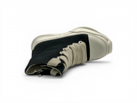 Кроссовки RICK OWENS DRKSHDW FW25 JUMBOLACE ABSTRACT SNEAKS IN BLACK/MILK