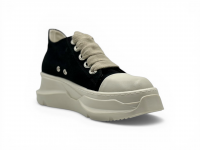 Кроссовки RICK OWENS DRKSHDW JUMBOLACE ABSTRACT LOW SNEAKS IN BLACK/MILK