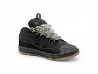 Кроссовки Lanvin Leather Curb Sneakers 'Black gum'