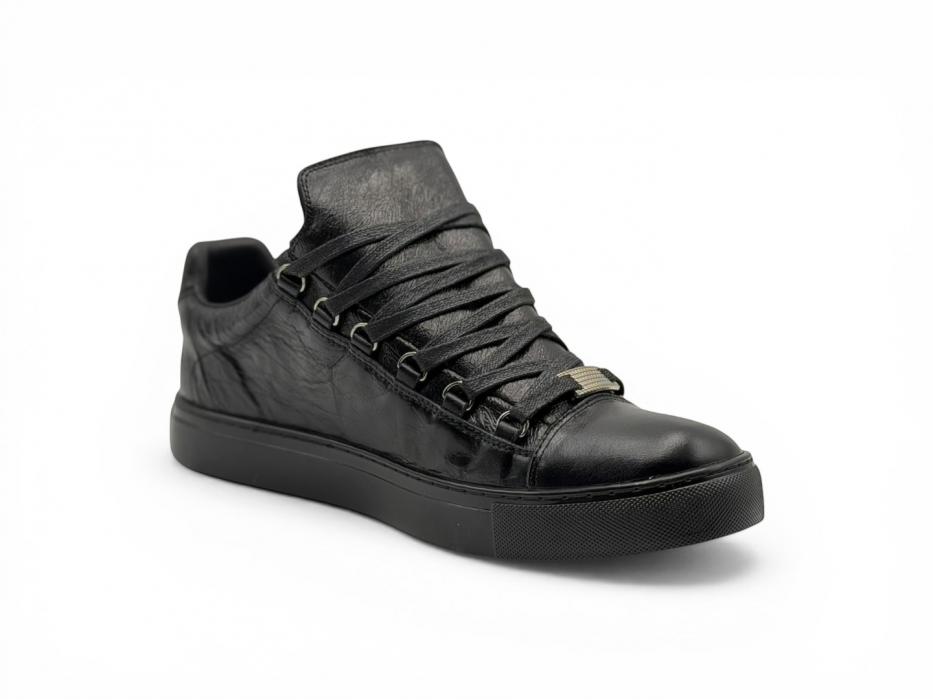 Кроссовки Balenciaga Arena Leather Sneakers Low 'Black'
