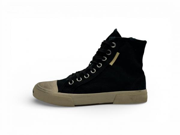 Balenciaga Paris High Sneakers 'Black Destroyed White Rubber'