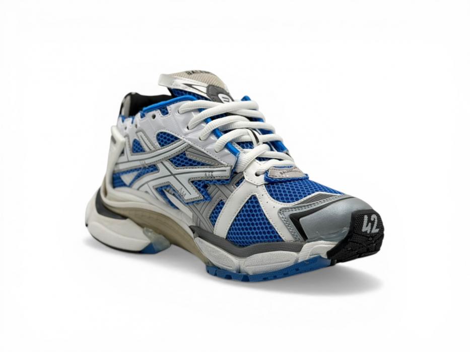 Кроссовки Balenciaga Runner Sneakers 'White Blue Mesh and Nylon'