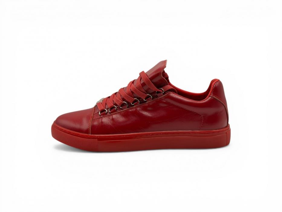 Кроссовки Balenciaga Arena Leather Sneakers Low 'Red'