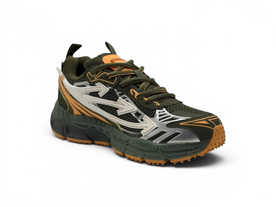 Кроссовки be right back OFF-WHITE 'Military Green Peach'