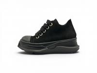 Кроссовки RICK OWENS JUMBOLACE ABSTRACT LOW SNEAKS 'Tirple Black'