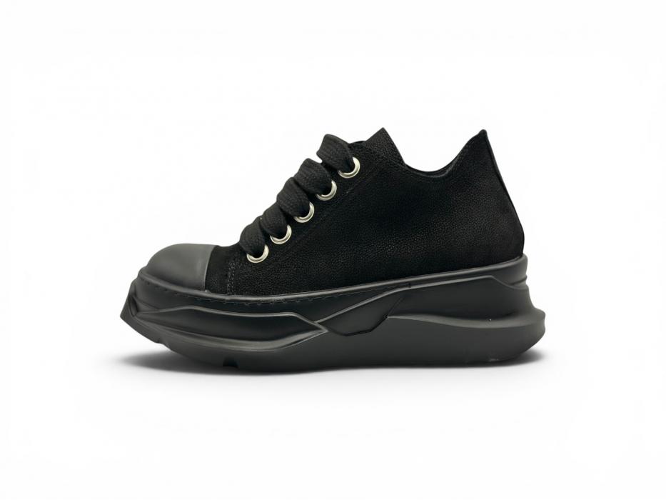 Кроссовки RICK OWENS JUMBOLACE ABSTRACT LOW SNEAKS 'Tirple Black'