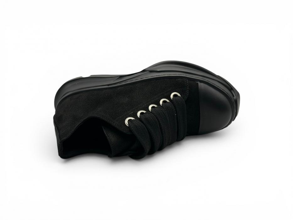 Кроссовки RICK OWENS JUMBOLACE ABSTRACT LOW SNEAKS 'Tirple Black'