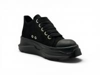 Кроссовки RICK OWENS JUMBOLACE ABSTRACT LOW SNEAKS 'Tirple Black'