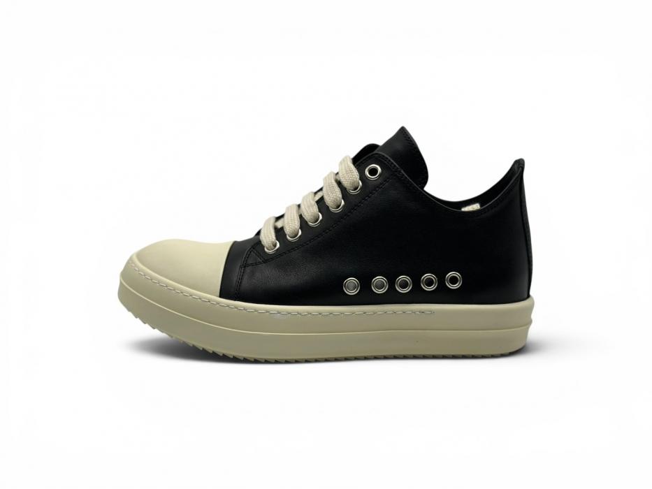 Кроссовки RICK OWENS SS26 TEMPLE EXTREME LOW SNEAKS IN BLACK/MILK