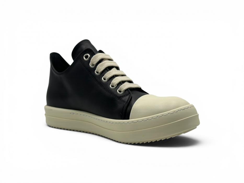 Кроссовки RICK OWENS SS26 TEMPLE EXTREME LOW SNEAKS IN BLACK/MILK