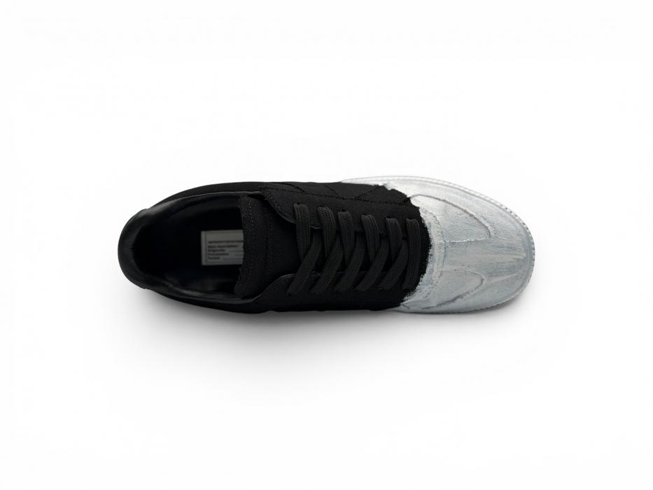 Кроссовки MAISON MARGIELA Replica paint splatter 'Total black/White paint'
