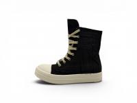 Кроссовки Rick Owens DRKSHDW OVERDYED DENIM HiGH BLACK/MILK