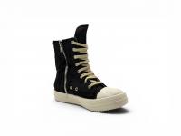 Кроссовки Rick Owens DRKSHDW OVERDYED DENIM HiGH BLACK/MILK