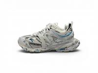 Кроссовки Balenciaga Track 1.0 Sneakers ' White Blue Mesh and Nylon Graffiti'