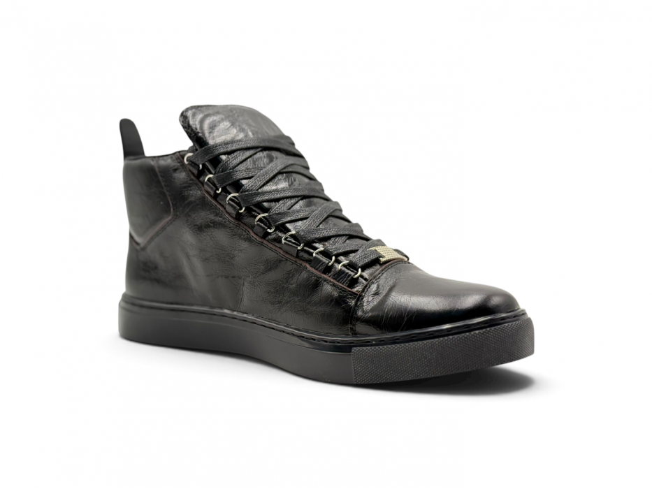 Кроссовки Balenciaga Arena High 'Black' Leather