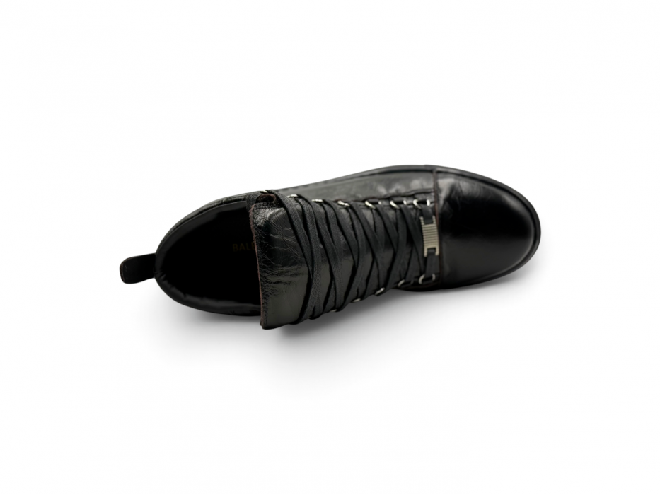 Кроссовки Balenciaga Arena High 'Black' Leather