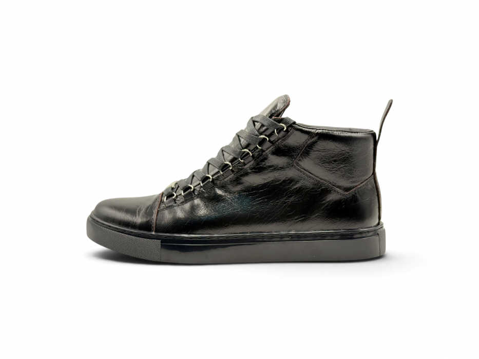 Кроссовки Balenciaga Arena High 'Black' Leather