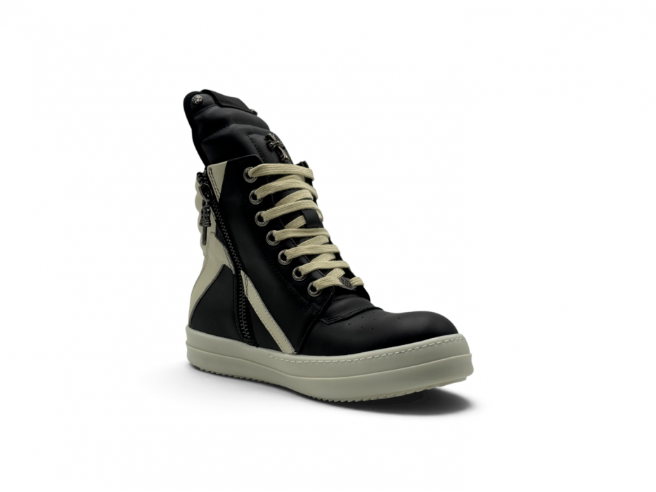 Кроссовки Rick Owens x Chrome Hearts Geobasket High-Top Sneakers