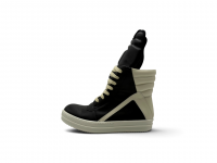 Кроссовки Rick Owens Geobasket High-Top Sneakers 'Black Milk'