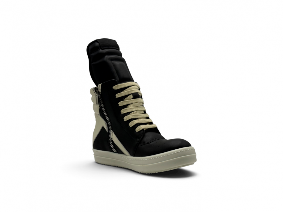 Кроссовки Rick Owens Geobasket High-Top Sneakers 'Black Milk'