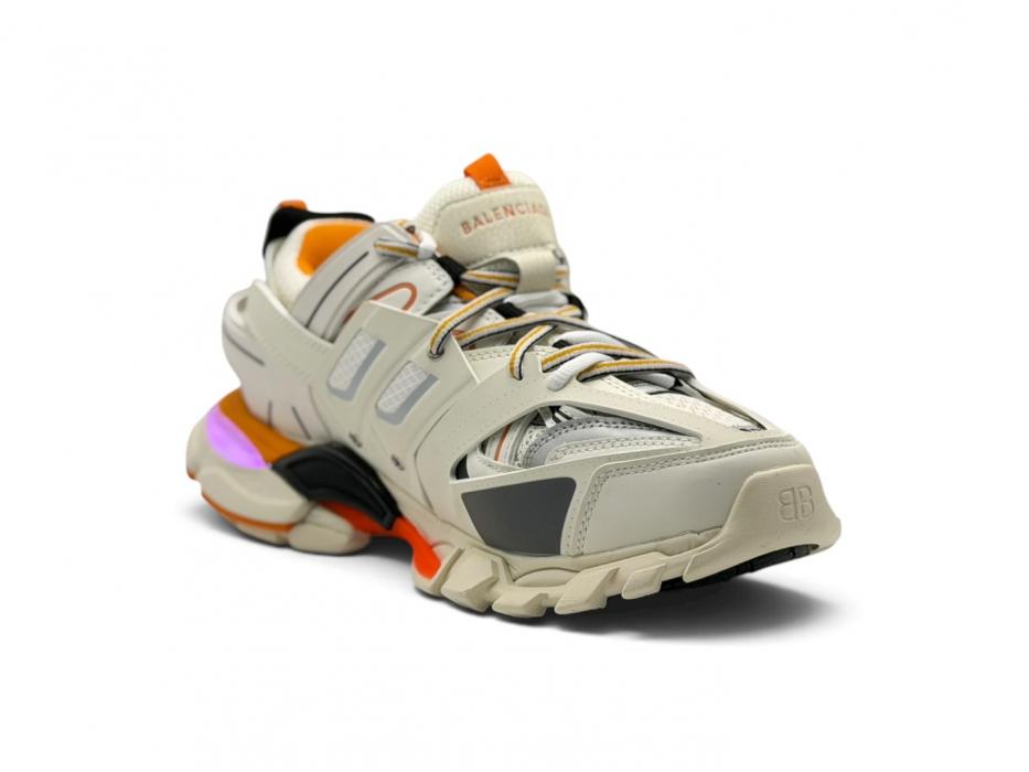Кроссовки Balenciaga Track LED Trainer 'White Orange'