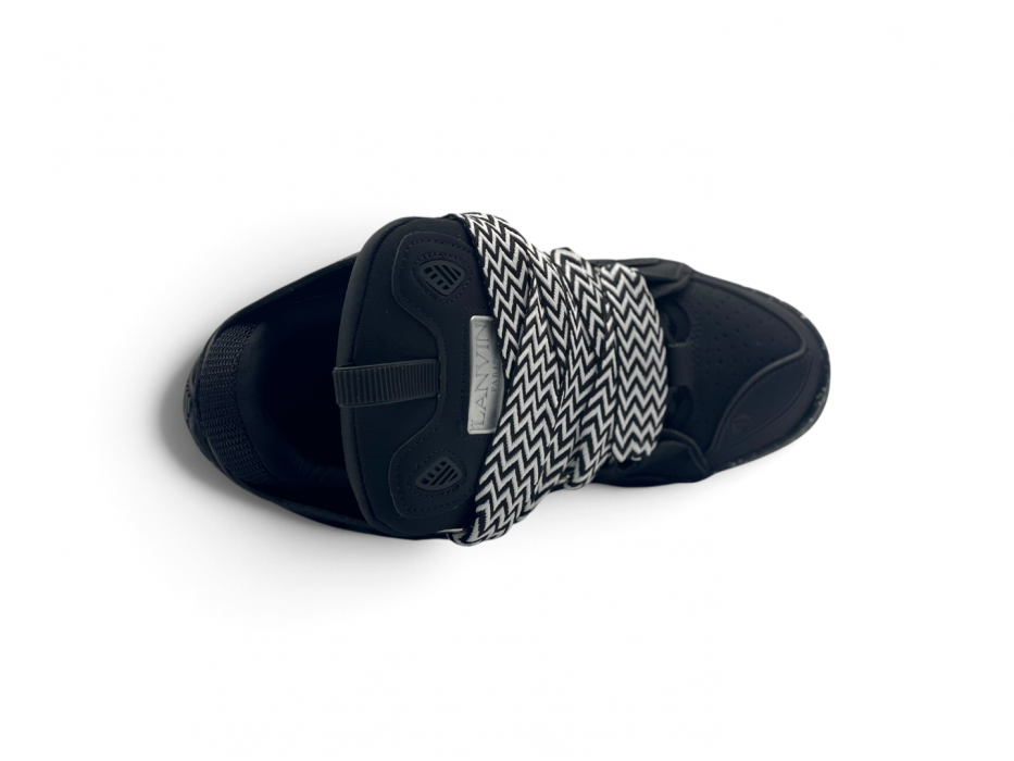 Кроссовки Lanvin Leather Curb Sneakers 'Black gum'