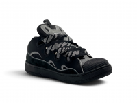 Кроссовки LANVIN Curb Black Silver Reflective Sneakers