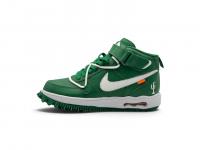 Кроссовки Nike Air Force 1 x Off-White Mid Leather 'Pine Green'