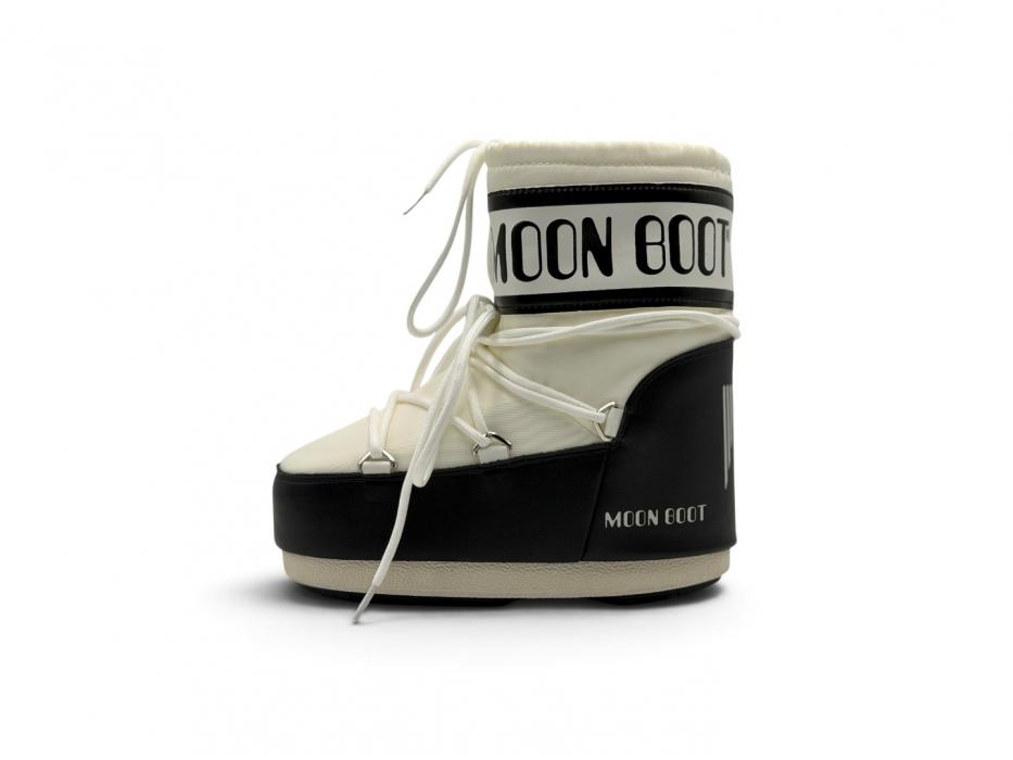 Moon Boot Icon Low Nylon Boot 'White Black'