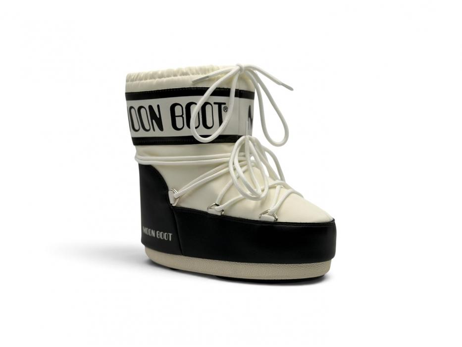 Moon Boot Icon Low Nylon Boot 'White Black'